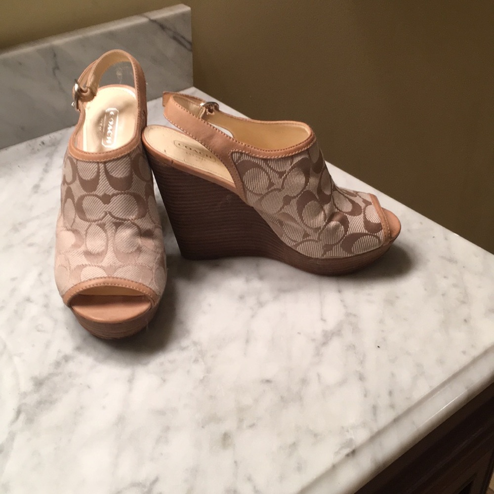 Coach wedge shoe